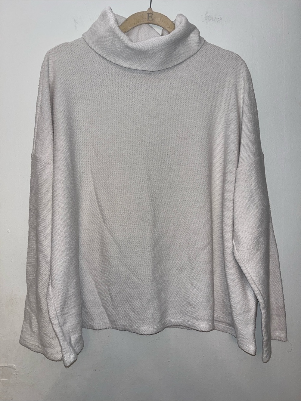 aerie Cream Relaxed Turtleneck Sweater